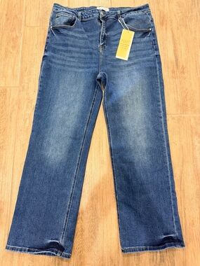 Risen Dark Wash Straight Leg Jeans – Size 2XL – NWT